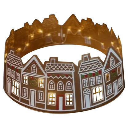 26 and 28 Inch LED Christmas Tree Collar PVC Tree Skirt Base Stand Holiday Decoration