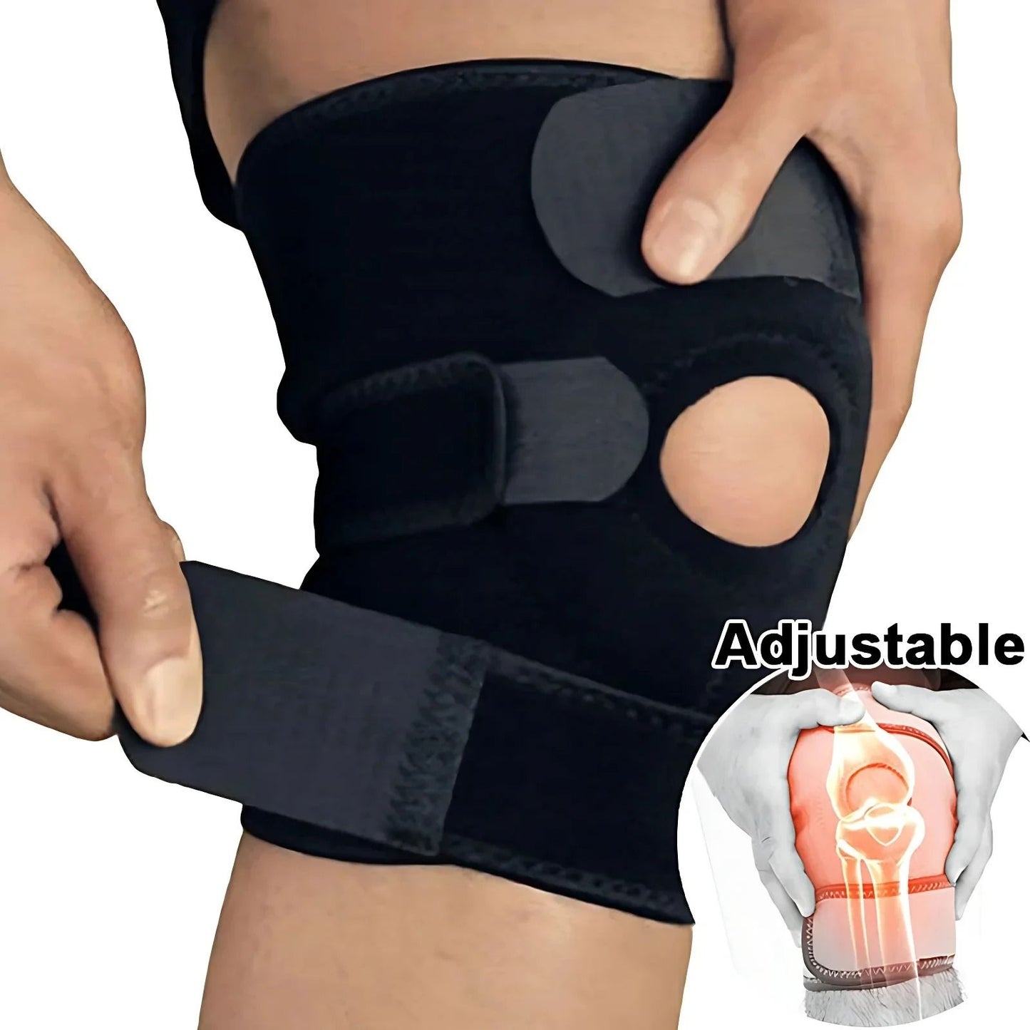 Outdoor Sports Knee Pads with Spring Support for Running Hiking Cycling Protection
