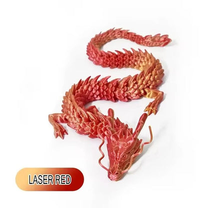 Huge 3D Printed Jointed Dragon Figurine Decoration 90cm