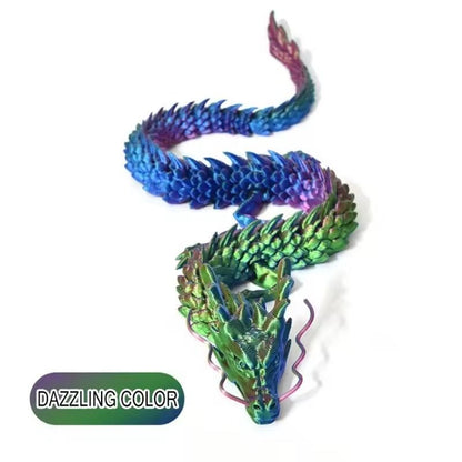Huge 3D Printed Jointed Dragon Figurine Decoration 90cm