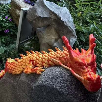 Huge 3D Printed Jointed Dragon Figurine Decoration 90cm