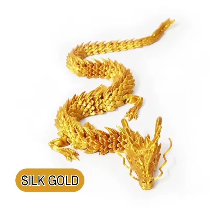 Huge 3D Printed Jointed Dragon Figurine Decoration 90cm