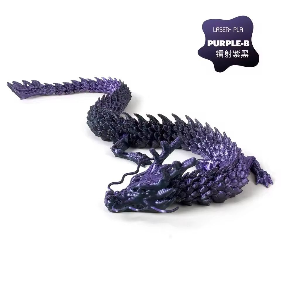 Huge 3D Printed Jointed Dragon Figurine Decoration 90cm