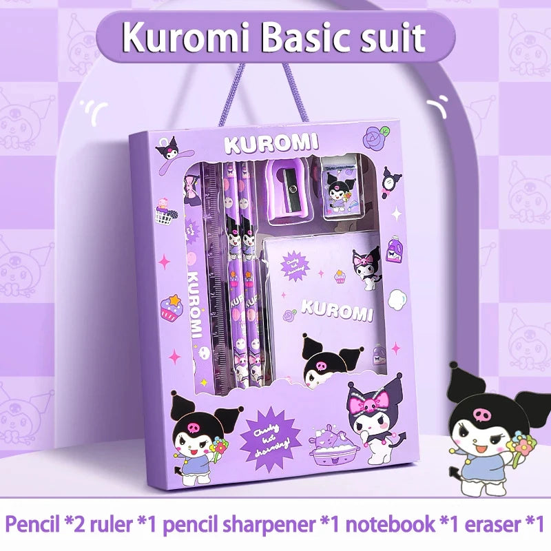 Cinnamoroll School Supplies, Sanrio Kuromi Stationery Set, My Melody Rulers, Study Pencils Erasers Gifts