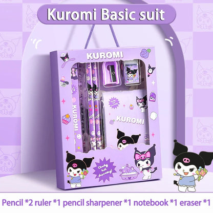 Cinnamoroll School Supplies, Sanrio Kuromi Stationery Set, My Melody Rulers, Study Pencils Erasers Gifts