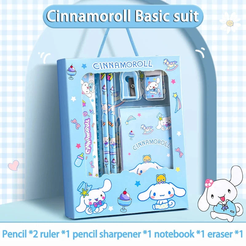 Cinnamoroll School Supplies, Sanrio Kuromi Stationery Set, My Melody Rulers, Study Pencils Erasers Gifts