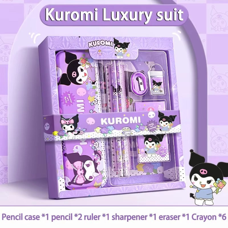 Cinnamoroll School Supplies, Sanrio Kuromi Stationery Set, My Melody Rulers, Study Pencils Erasers Gifts