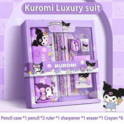 Cinnamoroll School Supplies, Sanrio Kuromi Stationery Set, My Melody Rulers, Study Pencils Erasers Gifts