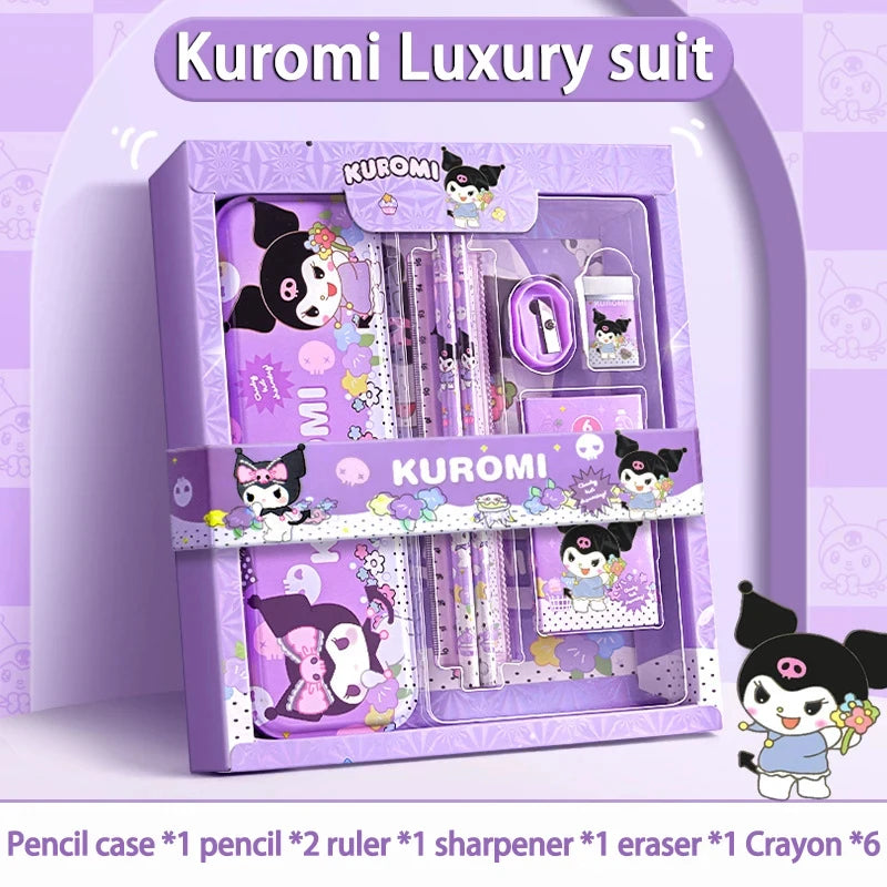 Cinnamoroll School Supplies, Sanrio Kuromi Stationery Set, My Melody Rulers, Study Pencils Erasers Gifts