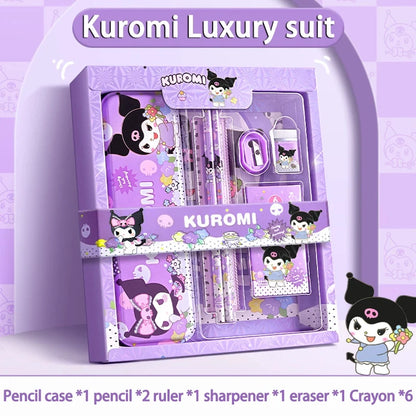 Cinnamoroll School Supplies, Sanrio Kuromi Stationery Set, My Melody Rulers, Study Pencils Erasers Gifts
