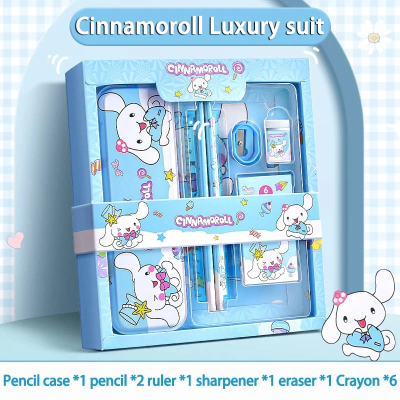 Cinnamoroll School Supplies, Sanrio Kuromi Stationery Set, My Melody Rulers, Study Pencils Erasers Gifts