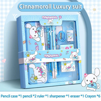 Cinnamoroll School Supplies, Sanrio Kuromi Stationery Set, My Melody Rulers, Study Pencils Erasers Gifts