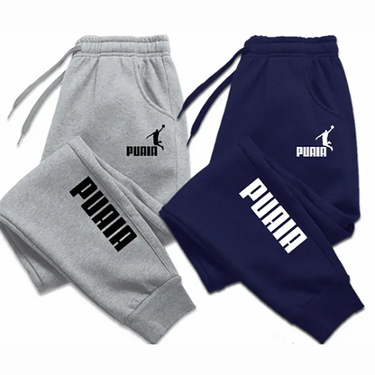 Fitness Loose Fit Clothing, Men's Pants, Autumn Winter Sport Jogging Trousers, Solid Color Streetwear Pants
