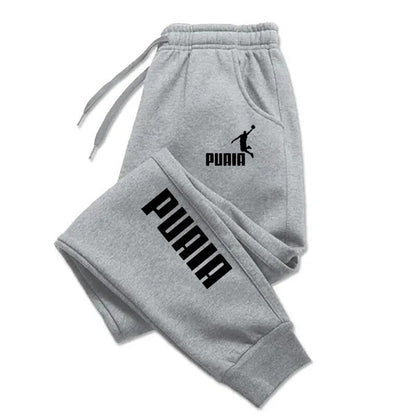 Fitness Loose Fit Clothing, Men's Pants, Autumn Winter Sport Jogging Trousers, Solid Color Streetwear Pants