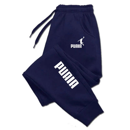 Fitness Loose Fit Clothing, Men's Pants, Autumn Winter Sport Jogging Trousers, Solid Color Streetwear Pants