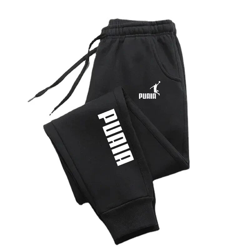 Fitness Loose Fit Clothing, Men's Pants, Autumn Winter Sport Jogging Trousers, Solid Color Streetwear Pants