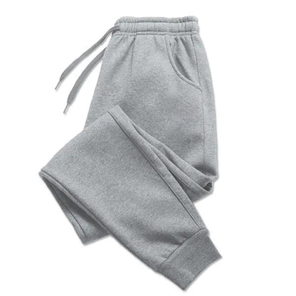 Fitness Loose Fit Clothing, Men's Pants, Autumn Winter Sport Jogging Trousers, Solid Color Streetwear Pants