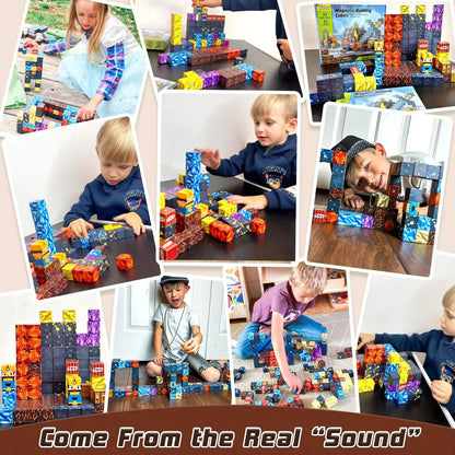 Magnetic Mine World Building Cube Set for Kids