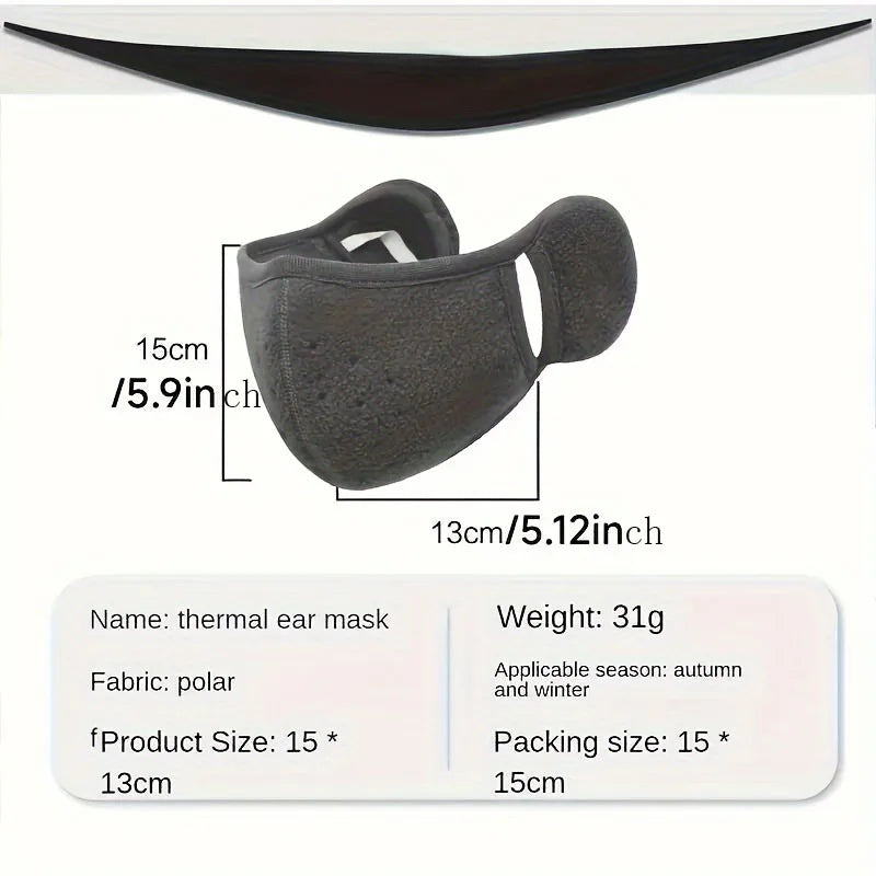 Full Cover Face Mask Outdoor Windproof Mask, Winter Mask Warm Mask, Breathable Thickened Dustproof Reusable Mask