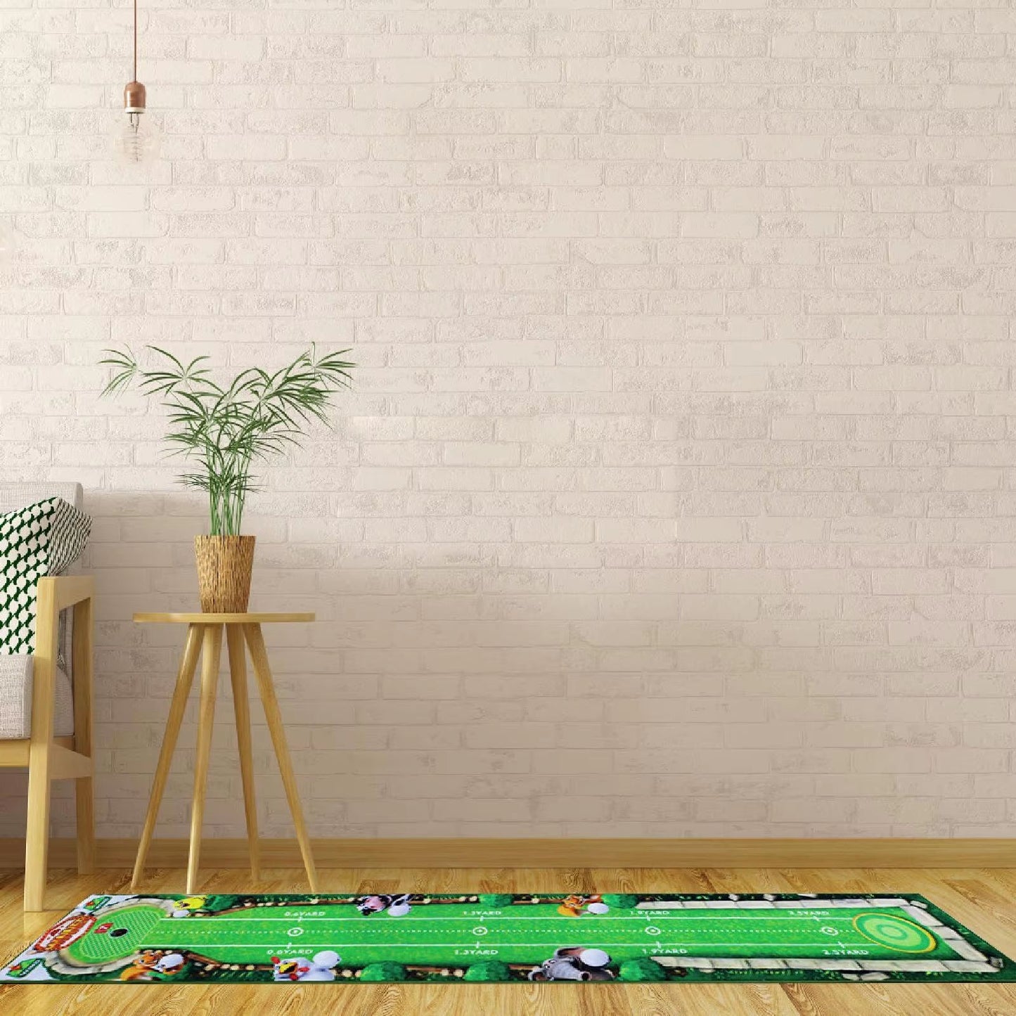 Portable Golf Putting Mat Training Aid for Home and Lawn