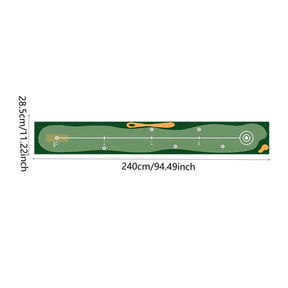 Portable Golf Putting Mat Training Aid for Home and Lawn