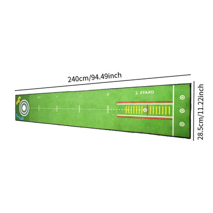 Portable Golf Putting Mat Training Aid for Home and Lawn