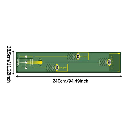 Portable Golf Putting Mat Training Aid for Home and Lawn