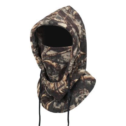 Hooded Winter Face Mask, Warm Fleece Balaclava for Men Women, Neck Warmer, Thermal Windproof Cap, Beanies Bandana