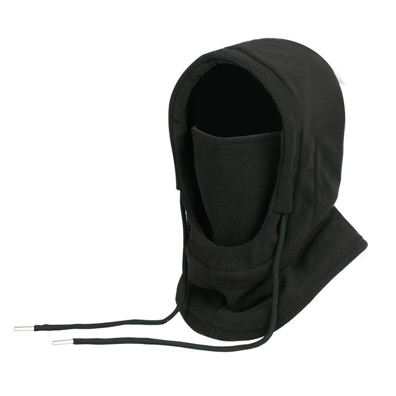 Hooded Winter Face Mask, Warm Fleece Balaclava for Men Women, Neck Warmer, Thermal Windproof Cap, Beanies Bandana