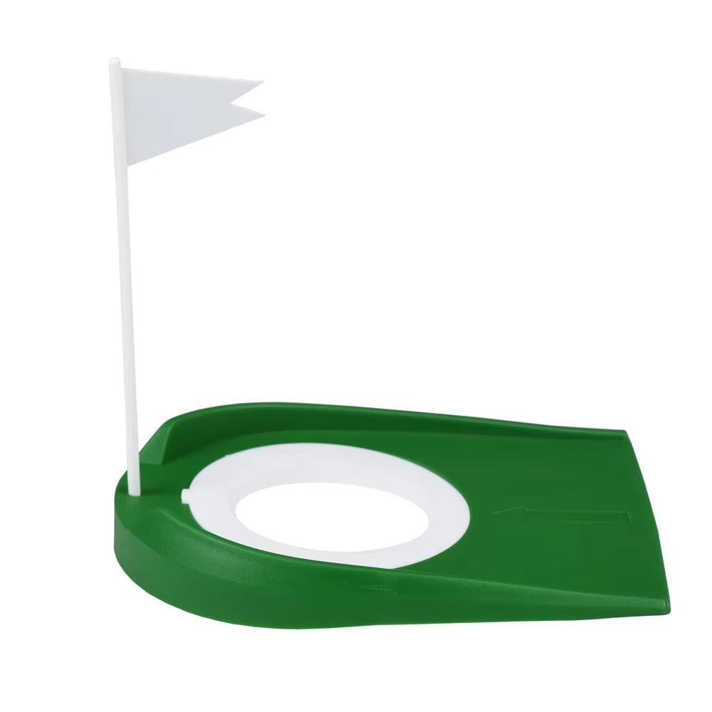 Portable Indoor/Outdoor Golf Putting Trainer with Adjustable Hole & Flag