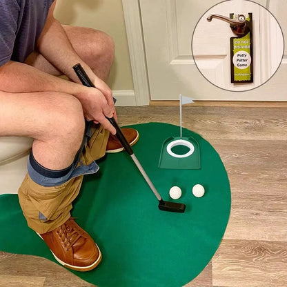 Portable Indoor/Outdoor Golf Putting Trainer with Adjustable Hole & Flag