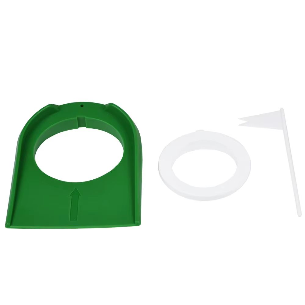 Portable Indoor/Outdoor Golf Putting Trainer with Adjustable Hole & Flag
