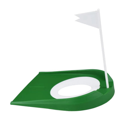 Portable Indoor/Outdoor Golf Putting Trainer with Adjustable Hole & Flag