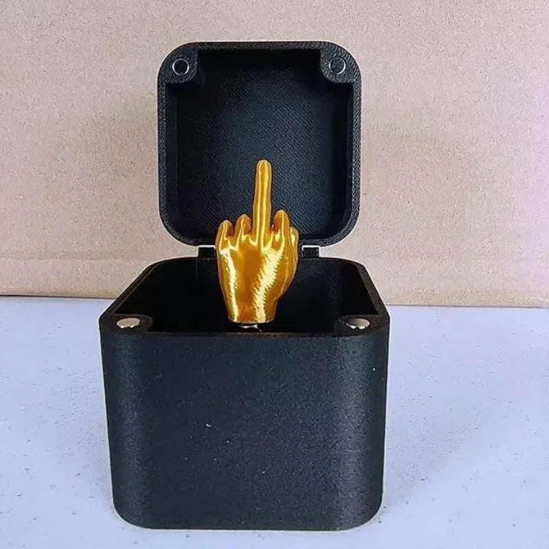Out of the box pop-up, Middle Finger Novelty, Funny Prank Gift, Creative Desk, Home Decor, Christmas Gift