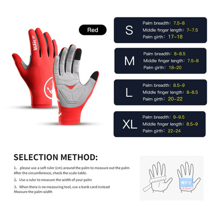 Vilico Professional Outdoor Cycling Gloves Touch-Screen Shock-Absorption
