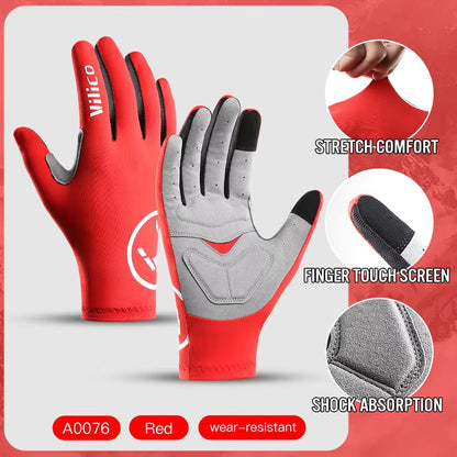 Vilico Professional Outdoor Cycling Gloves Touch-Screen Shock-Absorption