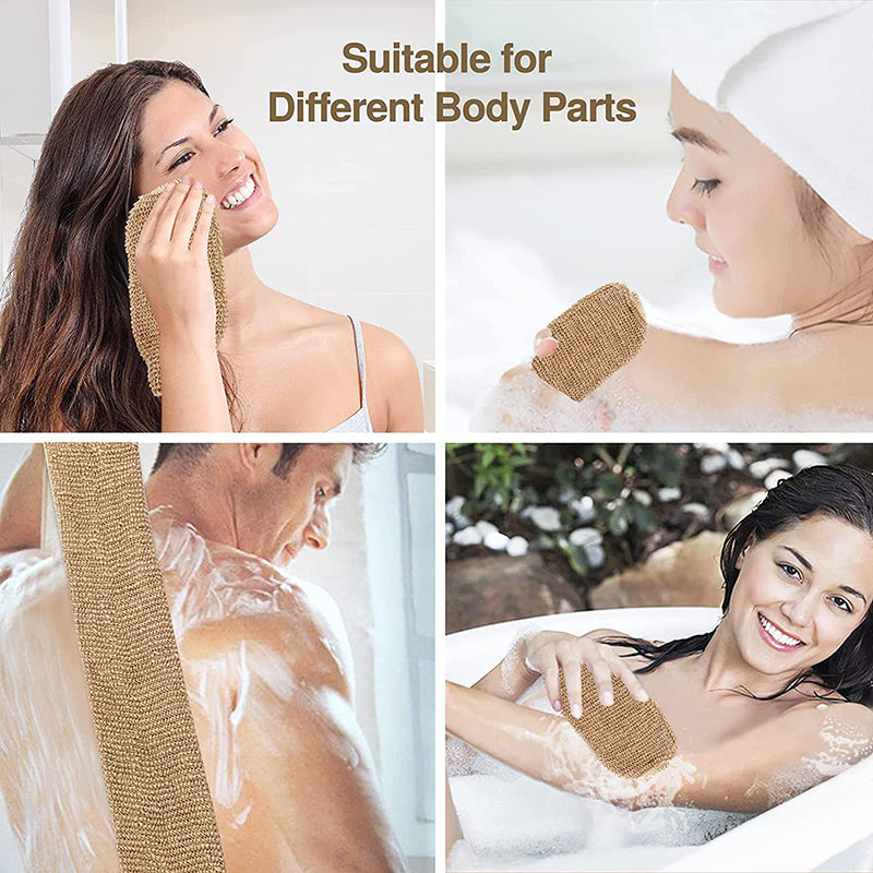 Bath Towel, Shower Towel, Back Body Exfoliating Belt, Shower Scrubber, Body Cleaning, Bathroom Shower Strap