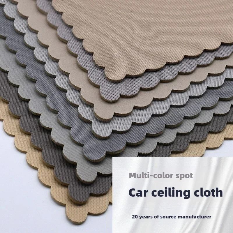 Car Roof Fabric Sky Headliner Cloth for Upholstery Repair Interior Roof Lining with Sponge Backing