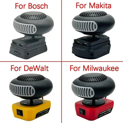 Cordless Portable Space Heater Fan with Dual Heat Mode