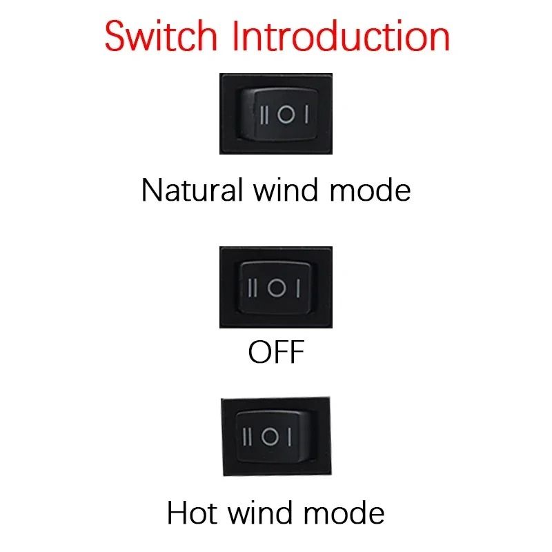 Cordless Portable Space Heater Fan with Dual Heat Mode