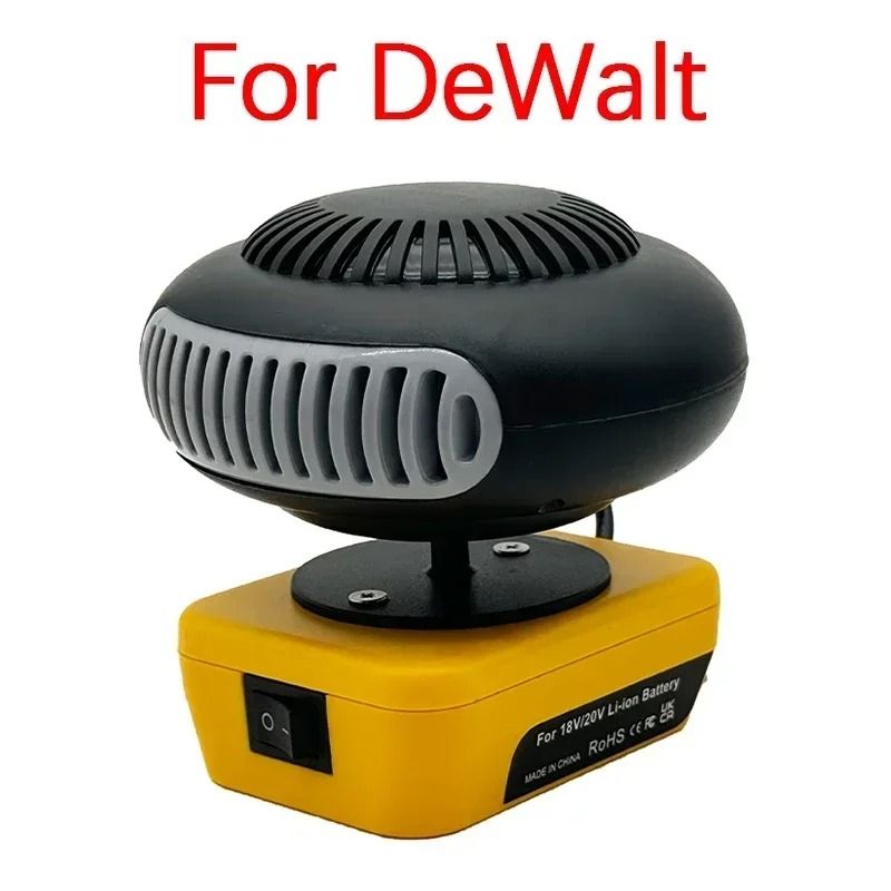 Cordless Portable Space Heater Fan with Dual Heat Mode