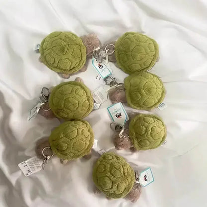 Interactive turtle bag keychain, cute home decoration doll, pet toy holiday gift for cat dog