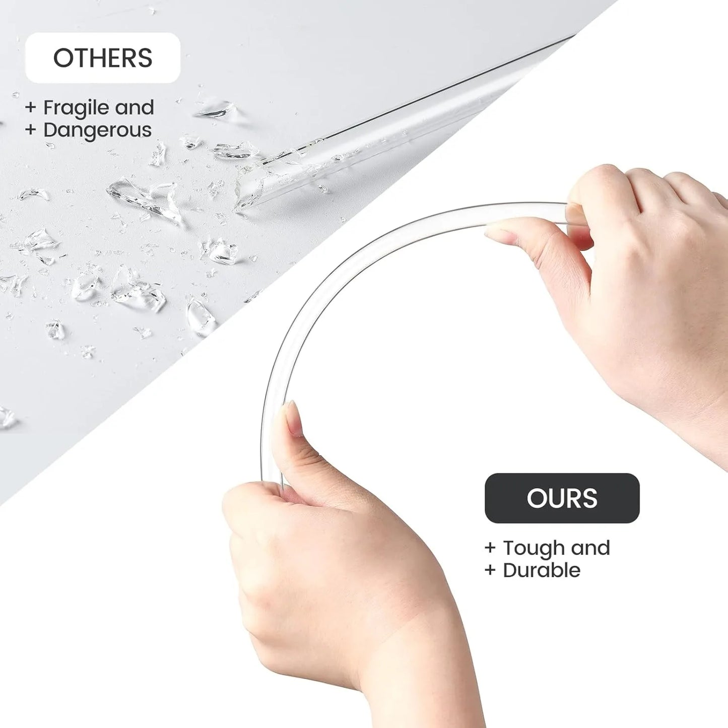 Replacement Straws for Stanley Cup Tumbler, Clear Reusable Plastic Straws, Straw Brushes
