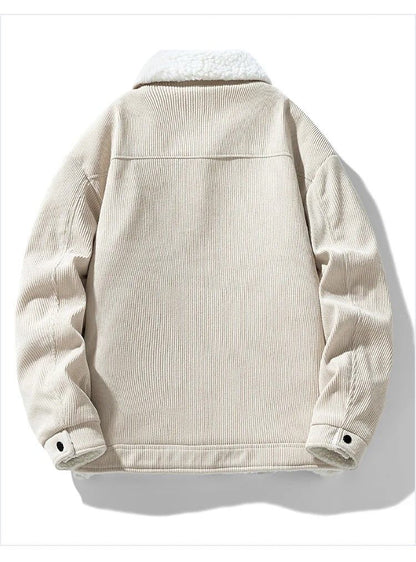 Winter Shield Corduroy Down Mens Coat – Premium Warm Winter Jacket