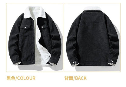 Winter Shield Corduroy Down Mens Coat – Premium Warm Winter Jacket