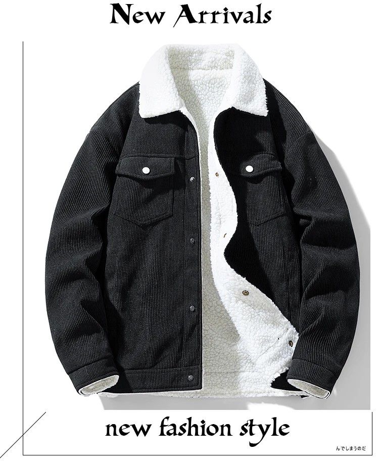 Winter Shield Corduroy Down Mens Coat – Premium Warm Winter Jacket