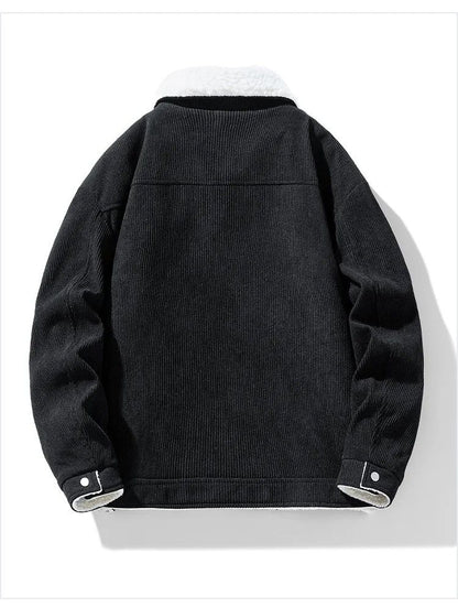 Winter Shield Corduroy Down Mens Coat – Premium Warm Winter Jacket