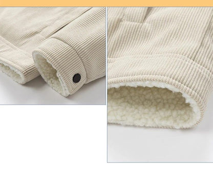 Winter Shield Corduroy Down Mens Coat – Premium Warm Winter Jacket