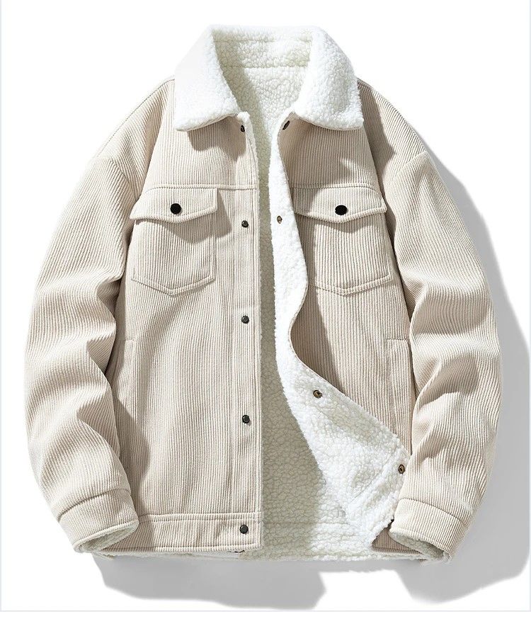Winter Shield Corduroy Down Mens Coat – Premium Warm Winter Jacket