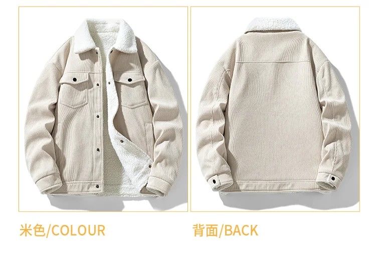 Winter Shield Corduroy Down Mens Coat – Premium Warm Winter Jacket
